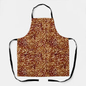 水彩鹿プリント エプロン (正面)