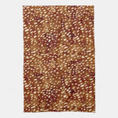 水彩鹿プリント キッチンタオル (縦)