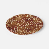 水彩鹿プリント ペーパープレート (アングル)