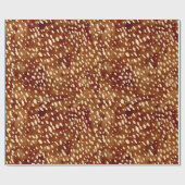 水彩鹿プリント ラッピングペーパー (フラット)