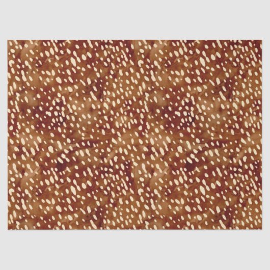 水彩鹿プリント 薄葉紙 (正面)