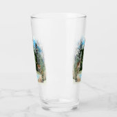 水彩鹿モノグラムパーソナライズされた文字D タンブラーグラス (左)