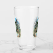 水彩鹿モノグラムパーソナライズされた文字Z タンブラーグラス (左)