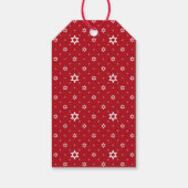 水彩鹿付きクリスマスパインと松コーン ギフトタグ (裏面)