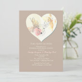 水彩鹿招待状 招待状 (スタンド正面)