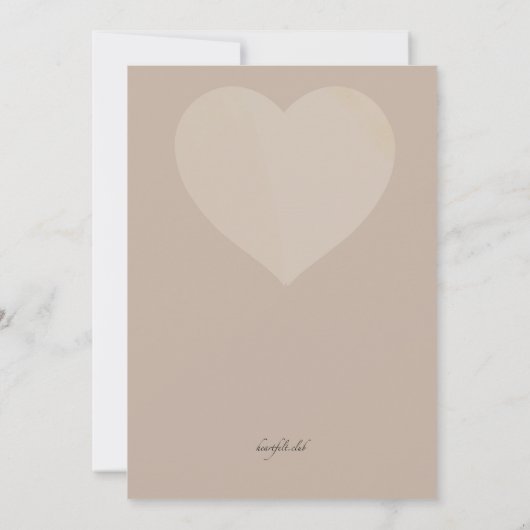 水彩鹿招待状 招待状 (裏面)