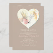 水彩鹿招待状 招待状 (正面/裏面)