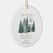 水彩鹿林 セラミックオーナメント (右)