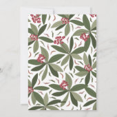 水彩鹿素朴松メリークリスマスカード シーズンカード (裏面)