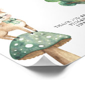 水彩鹿 – ベビーポスター ポスター (角)