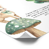 水彩鹿 – 言わないベビーポスター ポスター (角)