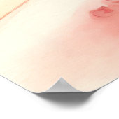 水彩麻雀アートプリント ポスター (角)