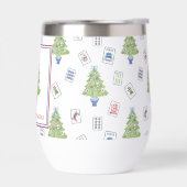 水彩麻雀クリスマスツリーパーティー (左面)