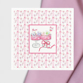 水彩麻雀グランドミレニアルカクテルパーティー スタンダードカクテルナプキン