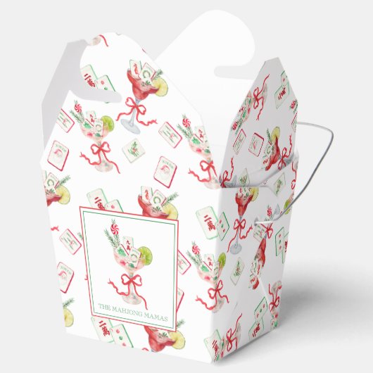 水彩麻雀メリークリスマスパーティー フェイバーボックス (オープン)