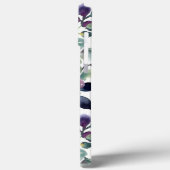 水彩黄紫色の花シームレスなパターン Case-Mate iPhoneケース (裏面 / 左)