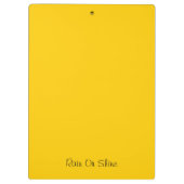 水彩黄色い傘を持つ少女 クリップボード (裏面)