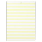 水彩黄色のオウムのチューリップフローラモノグラム クリップボード (裏面)