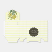 水彩黄色の水色の水色の水色の水色の水色の水色の水色の黄白の縞模様 フェイバーボックス (折り畳みなし)