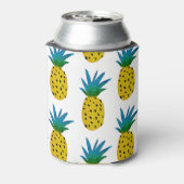 水彩黄色パイナップルパターン 缶クーラー (缶裏面)