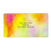 水彩黄色ラベル ラベル (正面)