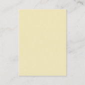 水彩黄色金ゴールドグリッタージュエリー表示 名刺 (裏面)