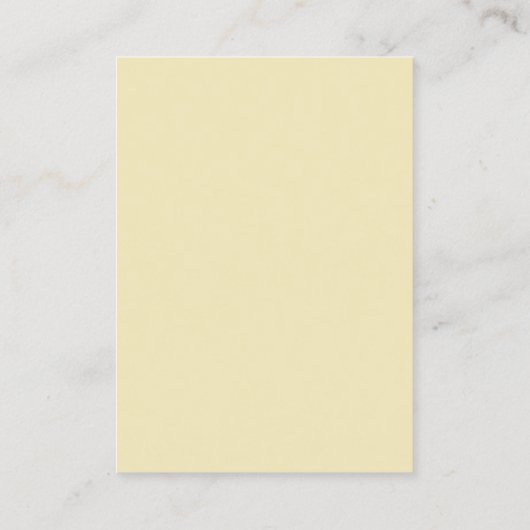 水彩黄色金ゴールドグリッタージュエリー表示 名刺 (裏面)