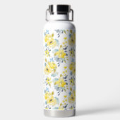 水彩黄花模様 ウォーターボトル (背面)
