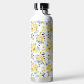 水彩黄花模様 ウォーターボトル (左面)