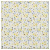 水彩黄花模様 ファブリック (見本)