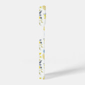 水彩黄花模様 iPhoneケース (右側面)