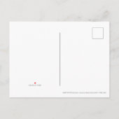 水彩黄金のくず インビテーションポストカード (裏面)