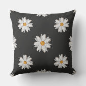 水彩黒ポルトガル水犬顔 クッション (裏面)