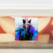 水彩黒ユニコーンステッカー/ラベル ラベル (貼付)