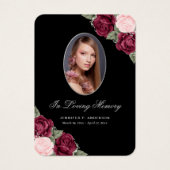 水彩黒人追悼式祈りの言葉カード (正面)