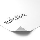 水彩黒君は私のサンシャインアートプリント ポスター (角)