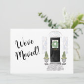 水彩黒扉引っ越しました 案内状 (スタンド正面)