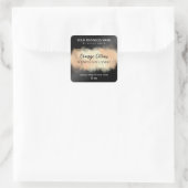 水彩黒桃の香り醤油キャンドル スクエアシール (バッグ)