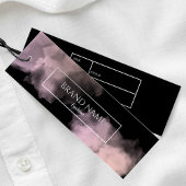 水彩黒業服つるラベル