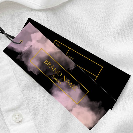 水彩黒業服つるラベル |金ゴールド