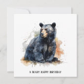 水彩黒熊ウッドランドアートカスタム (正面)