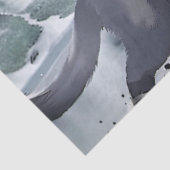 水彩黒猫と白猫の自然ギフトラップ 薄葉紙 (詳細)