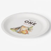 水彩1ハッピーキャンパー1st誕生日パーティー ペーパープレート (アングル)