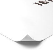 水彩1ハッピーキャンパー1st誕生日パーティー ポスター (角)