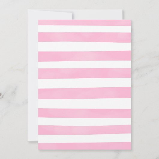 水彩1歳誕生日蝶の招待状 招待状 (裏面)