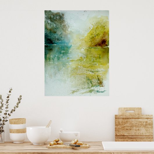 水彩111207 ポスター (キッチン)