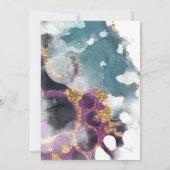 水彩16色誕生日招待状 招待状 (裏面)