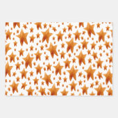 水彩1st誕生日ハッピーデーおもしろいボホ ラッピングペーパーシート (正面2)