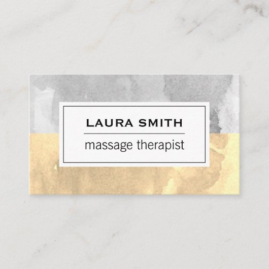 水彩2トーンアポイントメント 予約カード (正面)