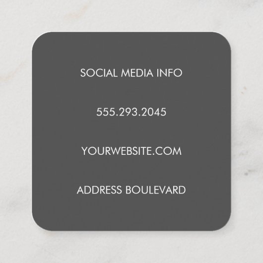 水彩2トーン スクエア名刺 (裏面)